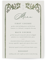 grandeur Foil-Pressed Menus