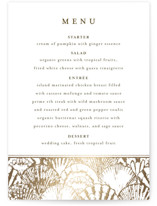 By the Seashore Foil-Pressed Menus