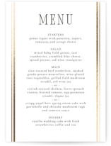 Side Stripe Foil-Pressed Menus