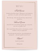 Scallop Monogram Foil-Pressed Menus
