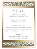 Kareem Foil-Pressed Menus