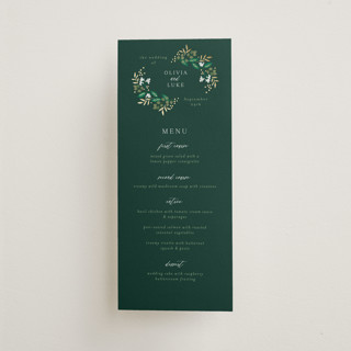 Illuminated Storybook Foil-Pressed Menus