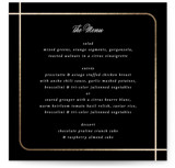 Foil Outlines Foil-Pressed Menus