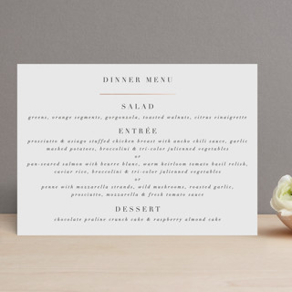Bare Foil-Pressed Menus
