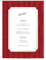 Moiré Foil-Pressed Menus