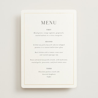 Entwine Foil-Pressed Menus