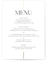 Aligned Foil-Pressed Menus