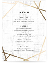 Gilded Concrete Foil-Pressed Menus