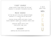 A Place to Remember Foil-Pressed Menus