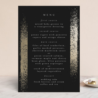 the mill park Foil-Pressed Menus
