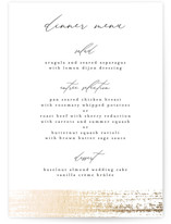 Foil-Pressed Menus