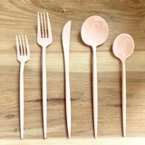 Ultra Mod Cutlery Suite  |  Champagne Blush Flatware Sets