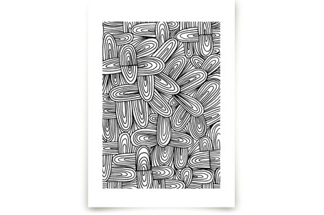 doodle patterned Fine Art Prints