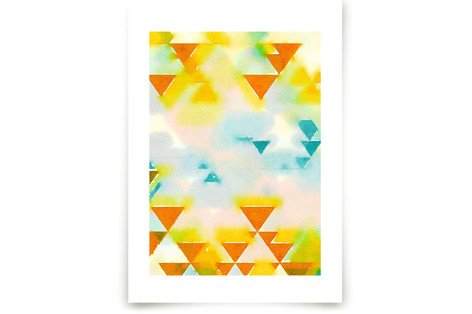 Abstract Triangle Geometric Fine Art Prints