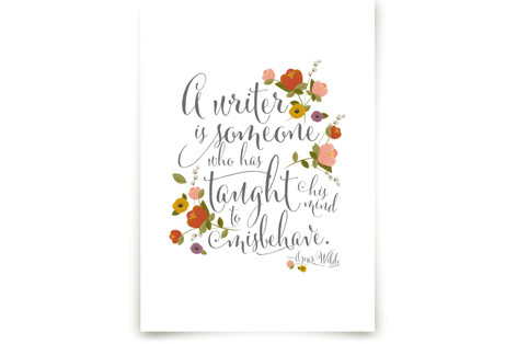 A writer is... Fine Art Prints