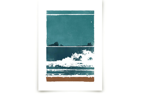 Screen Print Beach Fine Art Prints