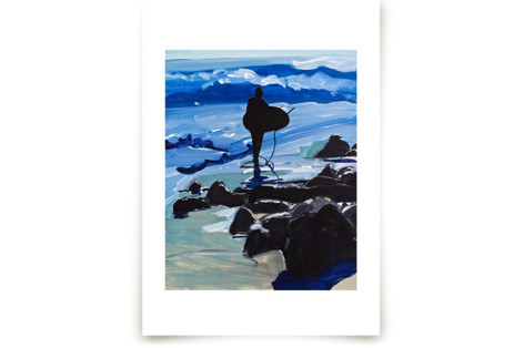 Surfer in Silhouette Fine Art Prints