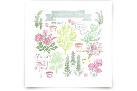 French Flower Shop Fine Art Prints