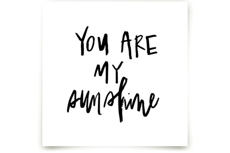 Hand Lettered Sunshine Fine Art Prints