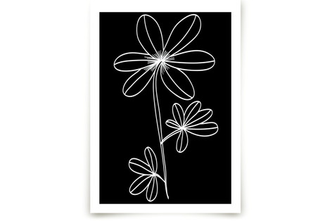 doodle flower Fine Art Prints