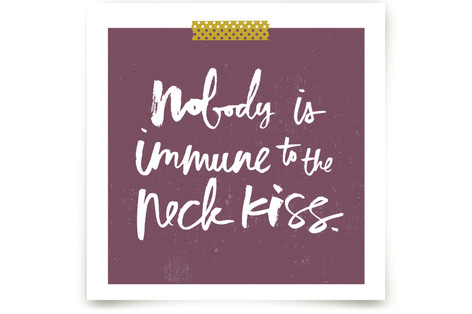 Nobody is immune to the neck kiss. Fine Art Prints