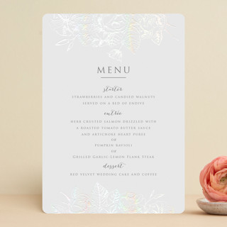 Gilded Wildflowers Gloss-Press® Menus