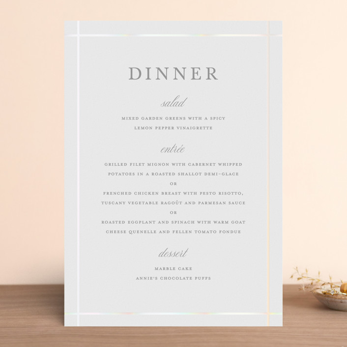 Formal Affair Gloss-Press® Menus by Stacey Meacham | Minted
