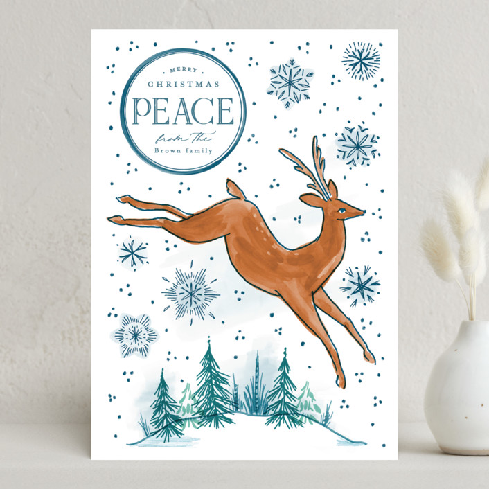 Lighthearted Deer Minted x The Met Holiday Cards by Everett Paper Goods