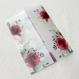 Roses Vellum Jacket | Set of 10 Invitation Jackets and Overlays