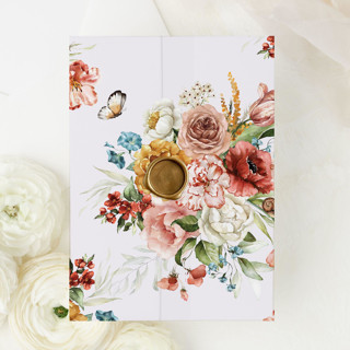 Sweet Symphony  | Set of 10 Floral Vellum Jackets Invitation Jackets and Overlays