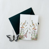 Pink and Peach Floral Botanical Garden Vellum Wrap For 5x7 Card | Pack Of 10 Invitation Jackets and Overlays