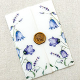 Purple Wildflowers Vellum Jackets | Set of 10 Invitation Jackets and Overlays