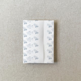 Dusty Blue Floral Vellum Jacket for Wedding Invitations | For Petite 4.25x6" Invitations | Set of 10 Invitation Jackets and Overlays