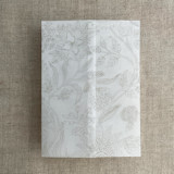 Maeve botany stone printed vellum wrap for 5x7 card  | pack of 10 Invitation Jackets and Overlays