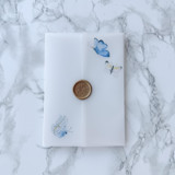 Blue & Yellow Butterfly Vellum Jackets (10 pack) Invitation Jackets and Overlays