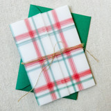 Christmas Plaid Vellum Jackets | Set of 10 Invitation Jackets and Overlays