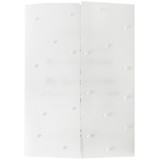 Pre folded Vellum Jacket 5x7 with Pearls, Set of 10 Invitation Jackets and Overlays