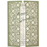 Custom Laser Cut Cover for 5x7 Invitation | Set of 10 | Envelopes Included Invitation Jackets and Overlays