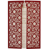 Laser Cut Gatefold Cover for 5x7 Asian Invitation  | Set of 10 | Envelopes Included Invitation Jackets and Overlays