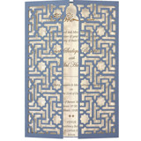 Custom Laser Cut Gatefold Jacket for 5x7 Invitation | Set of 10 | Envelopes Included Invitation Jackets and Overlays