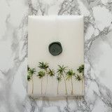 Palm Tree Vellum Jacket for Wedding Invitations (10 Pack) Invitation Jackets and Overlays