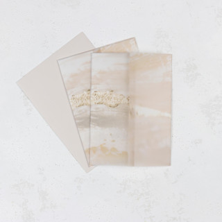 Pink and Gold Vellum Jackets | Size 5x7 | Set of 50 Invitation Jackets and Overlays