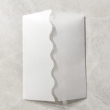 Scallop Edge Clear Vellum Jacket | Set of 10 Vellum Jackets Invitation Jackets and Overlays