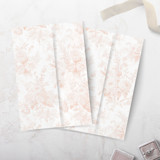 Peach Vellum Wrap in French Toile Pattern for 5 x 7 Invitations and Cards Invitation Jackets and Overlays