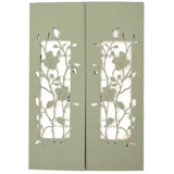 Laser Cut Covers with Roses for 5x7 Card | Set of 10 | Envelopes Included Invitation Jackets and Overlays