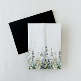 Green Botanical Garden Floral Printed Vellum Wrap For 5x7 Card | Pack Of 10 Invitation Jackets and Overlays