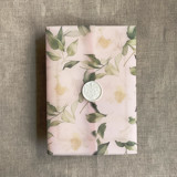 Rosalie floral blush colored vellum wrap for 5x7 card | pack of 10 Invitation Jackets and Overlays