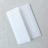 Mini Watercolor Hearts  Vellum Jackets | Set of 10 | Red Invitation Jackets and Overlays