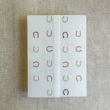 Brown shades horseshoes vellum wrap for 5x7 card | pack of 10 Invitation Jackets and Overlays