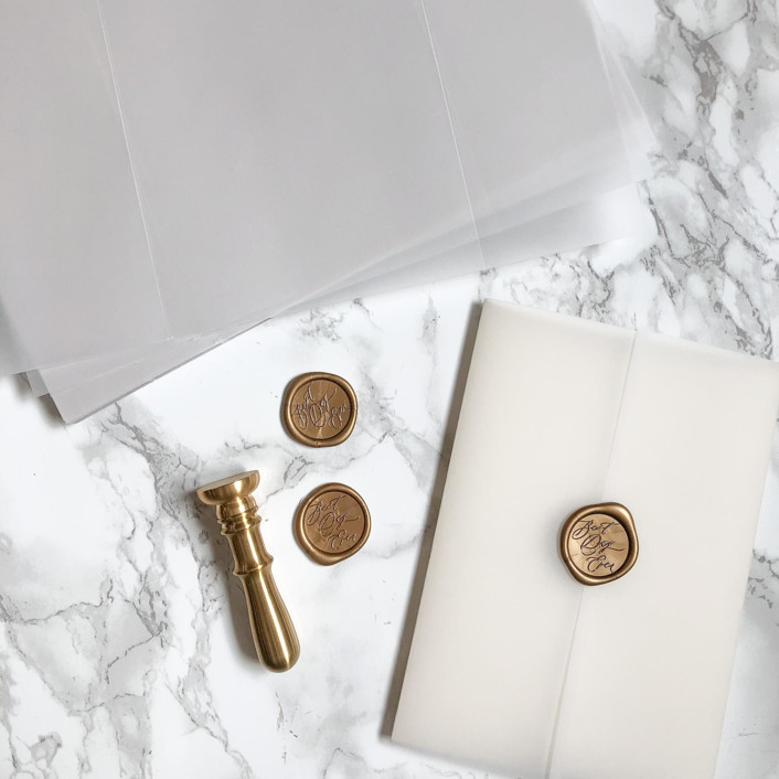 Clear Vellum Jacket for Wedding Invitation (10 Pack) Invitation Jackets